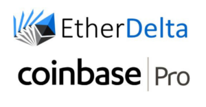 EtherDelta and Coinbase Pro Logo